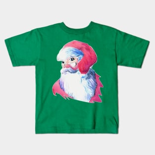 Santa Clause watercolour portrait - Christmas inspired designs Kids T-Shirt